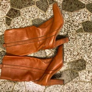 Italian Leather Heeled Boots